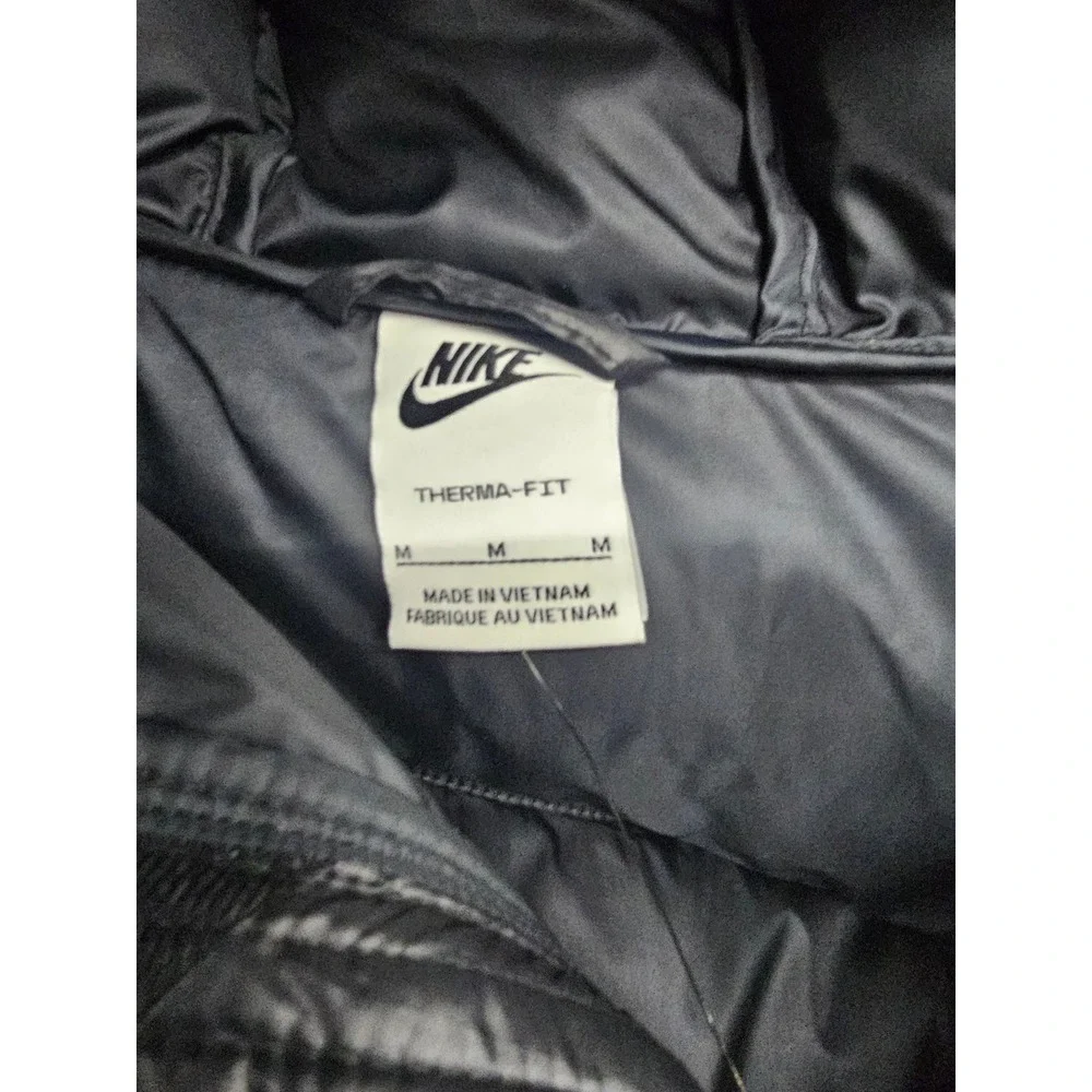 Nike‎ Kids Therma-FIT All Over Swoosh Quilted Puffer Jacket Black FD2841-010 M